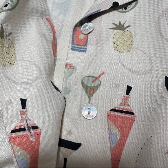 Tori Richard Silk Fun Print Shirt Pant Set 14 - Picture 4 of 16